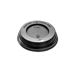 Καπάκι Πιπίλα Φ65mm Μαύρο για Ποτήρια Χάρτινα 4oz
