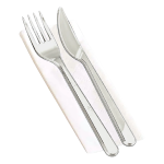 ΣΕΤ PREMIUM ΔΙΑΦΑΝΟ Πηρούνι - Μαχαίρι - Χαρ/τα (100 x 10) - 1.000 τεμ.