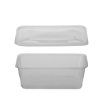 MICROWAVABLE CONTAINER WITH LIDS 750ml TRANSPARENT