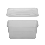 MICROWAVABLE CONTAINER WITH LIDS 1.000ml TRANSPARENT