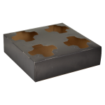 4 SECTION CUP CARRIERS BLACK