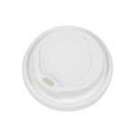 Καπάκι Πιπίλα Φ80mm Λευκό για Ποτήρια Χάρτινα 8oz