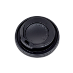 Καπάκι Πιπίλα Φ80mm Μαύρο για Ποτήρια Χάρτινα 8oz