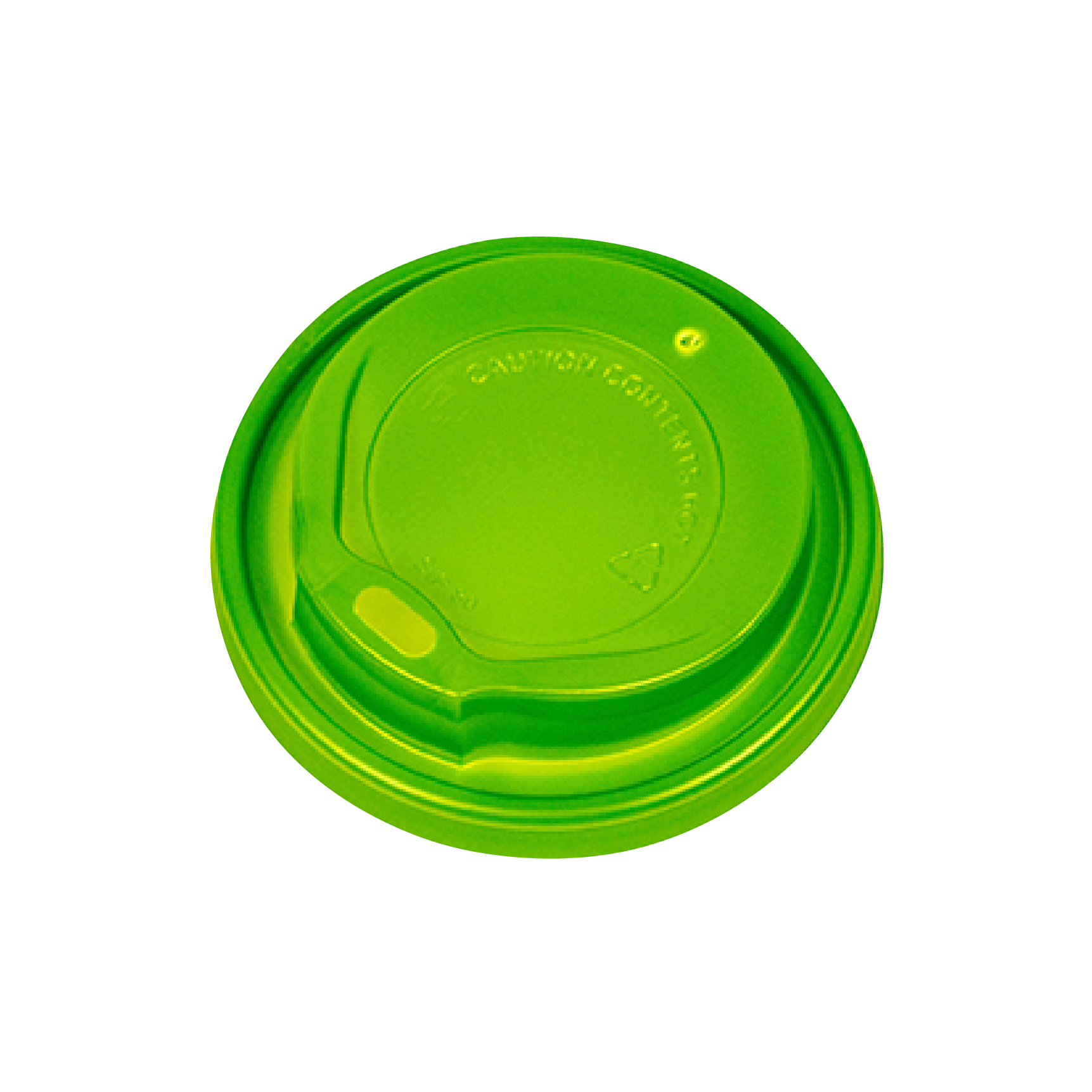 10.06.2058.STC Καπάκι Πιπίλα Φ80mm Πράσινο για Ποτήρια Χάρτινα 8oz - Image 1