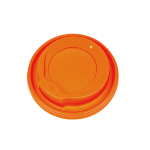 Καπάκι Πιπίλα Φ80mm Πορτοκαλί για Ποτήρια Χάρτινα 8oz