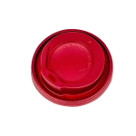 Καπάκι Πιπίλα Φ80mm Κόκκινο για Ποτήρια Χάρτινα 8oz