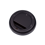 Καπάκι Πιπίλα AMERICAN Φ80mm Μαύρο για Ποτήρια Χάρτινα 8oz