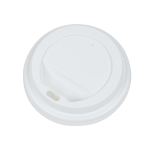 Sip Through Lids AMERICAN Φ90mm WHITE for use with Paper Cups 12oz - 20oz