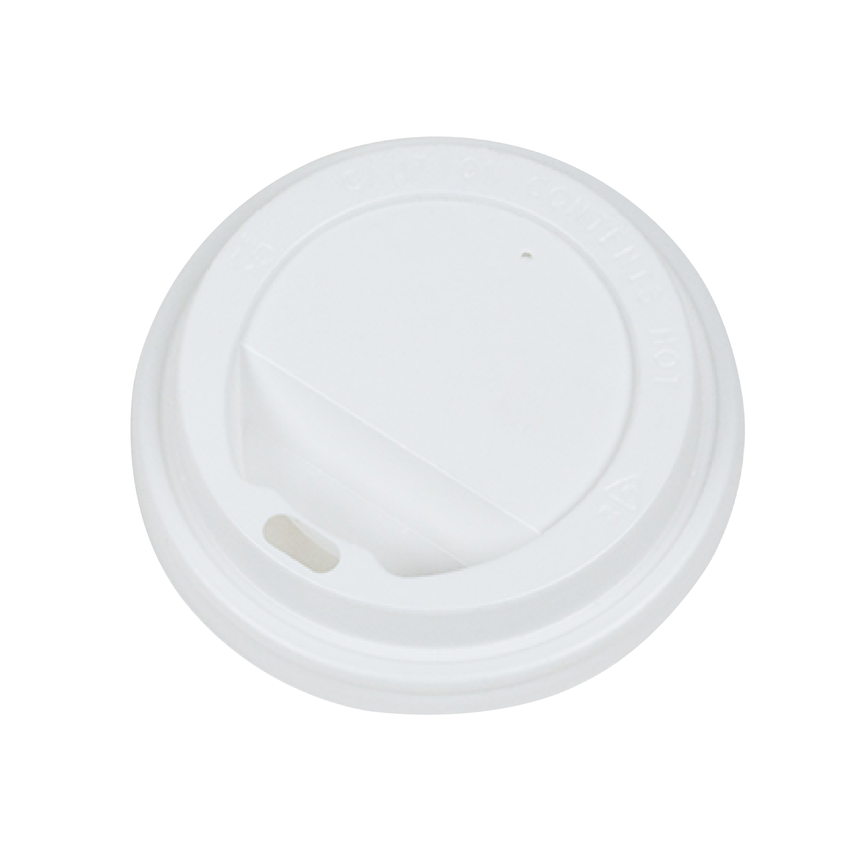 10.06.5118.STC Sip Through Lids AMERICAN Φ90mm WHITE for use with Paper Cups 12oz - 20oz - Image 1
