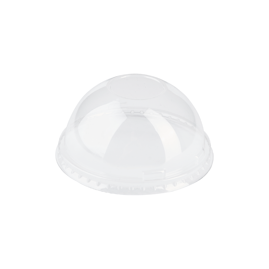 10.07.445100.STC Καπάκι PET Πομπέ Φ95mm Χωρίς Τρύπα για Χρήση με Ποτήρια PET 9oz - 20oz - Image 1