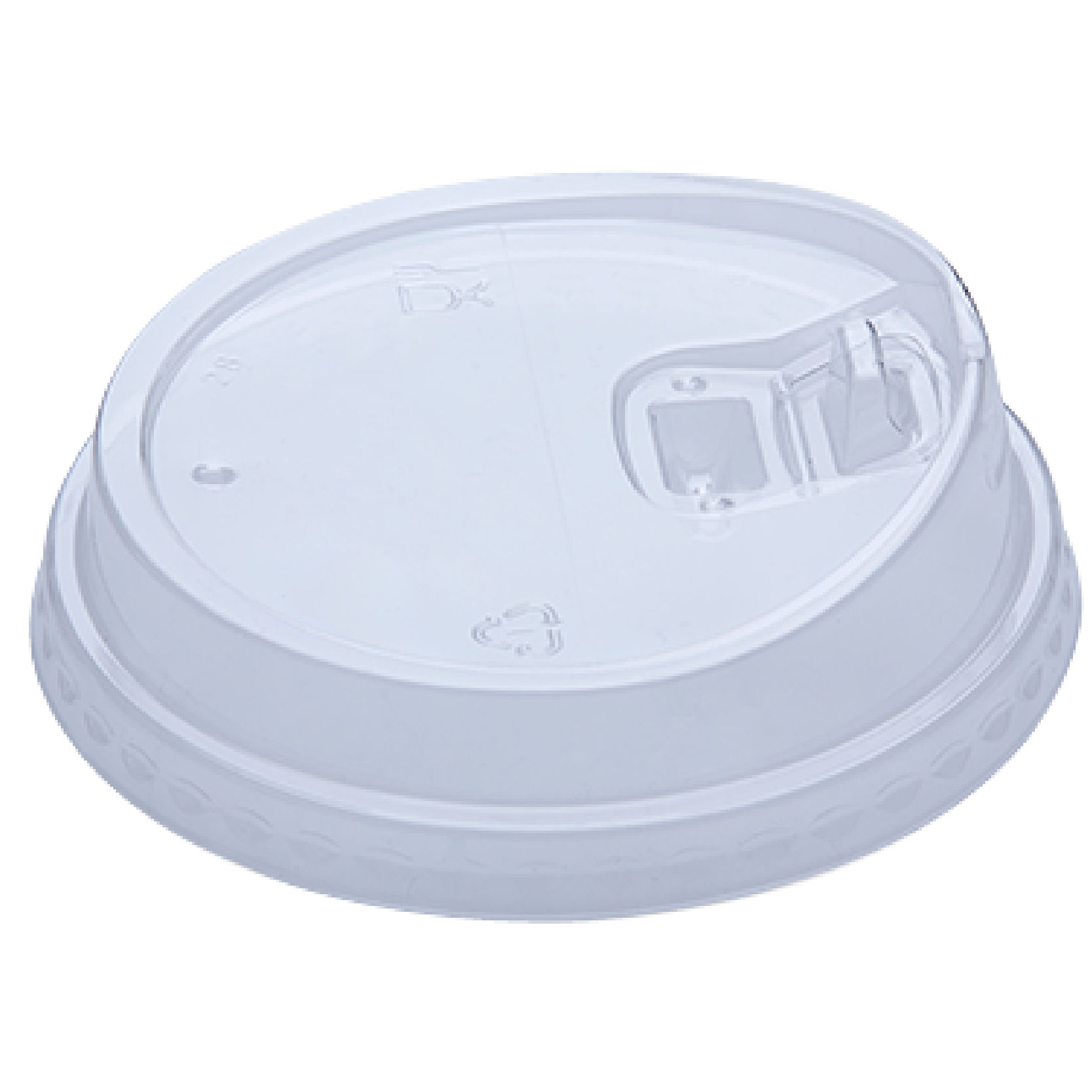 10.07.44571600.STC Καπάκι PET Strawless Tab Φ90mm-1600 για Ποτήρια Χάρτινα 12oz - 20oz - Image 1