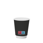 Paper Cups 08oz DW SILK BLACK