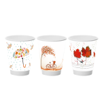 12oz DW GLOSS 3091 AUTUMN MIX GENIKHS PAPER CUPS
