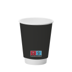 Paper Cups 12oz DW SILK BLACK